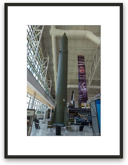 PGM-11 Redstone Missile Framed Fine Art Print