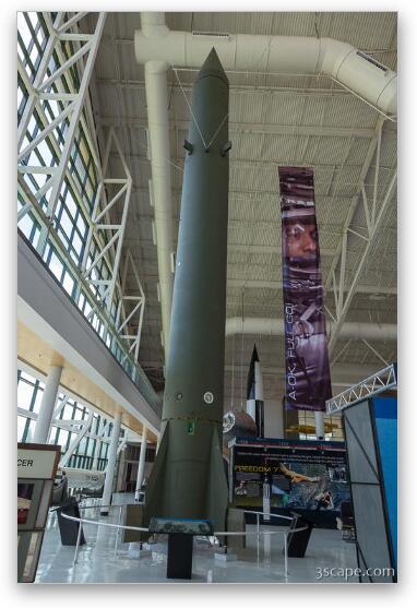 PGM-11 Redstone Missile Fine Art Metal Print