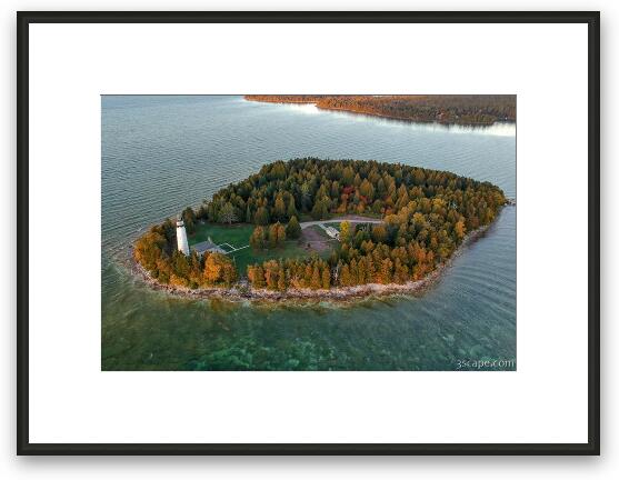 Cana Island Aerial Framed Fine Art Print