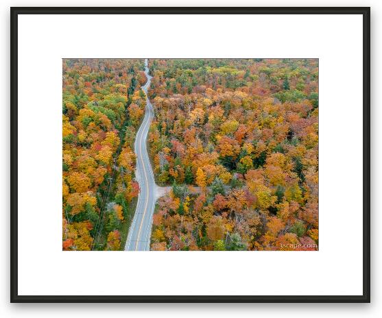 Route 42 Aerial Framed Fine Art Print