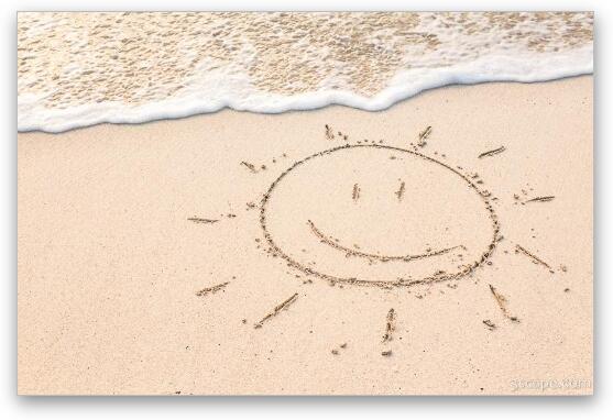 Happy Beach Sunshine Fine Art Print