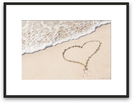 I Love The Beach Framed Fine Art Print