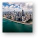Chicago Gold Coast Aerial Panoramic Metal Print