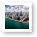 Chicago Gold Coast Aerial Panoramic Art Print