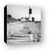 Big Sable Point Lighthouse Black and White Canvas Print