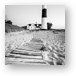 Big Sable Point Lighthouse Black and White Metal Print