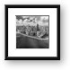 Chicago Gold Coast Aerial Panoramic BW Framed Print