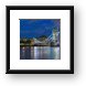 Tower of London and Tower Bridge at Night Panoramic Framed Print