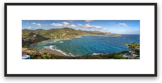 St. John Rendezvous Bay Panoramic Framed Fine Art Print