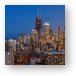 Chicago's Streeterville at Dusk Panoramic Metal Print