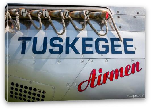 Tuskegee Airmen P-51 Mustang Nose Art Fine Art Canvas Print