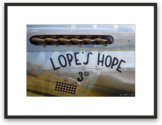 Lope's Hope  Framed Fine Art Print