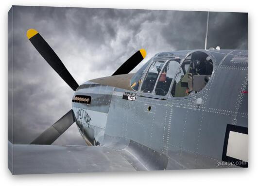 Lope's Hope 3rd P-51C Mustang Fine Art Canvas Print