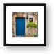 Blue Door Framed Print