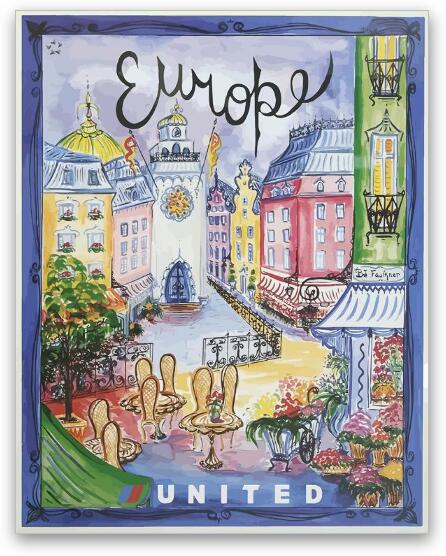 Vintage Europe United Poster Fine Art Print