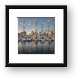Vancouver Skyline and Sailboats at Dusk Framed Print