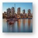 Dusk Over Vancouver Waterfront Metal Print