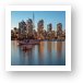 Dusk Over Vancouver Waterfront Art Print