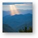 God Rays Over the Blue Ridge Mountains Metal Print