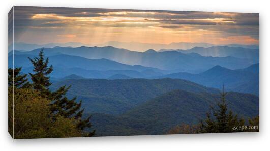 Blue Ridge Mountain Panoramic Fine Art Canvas Print