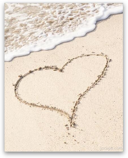 I Love The Beach Fine Art Print