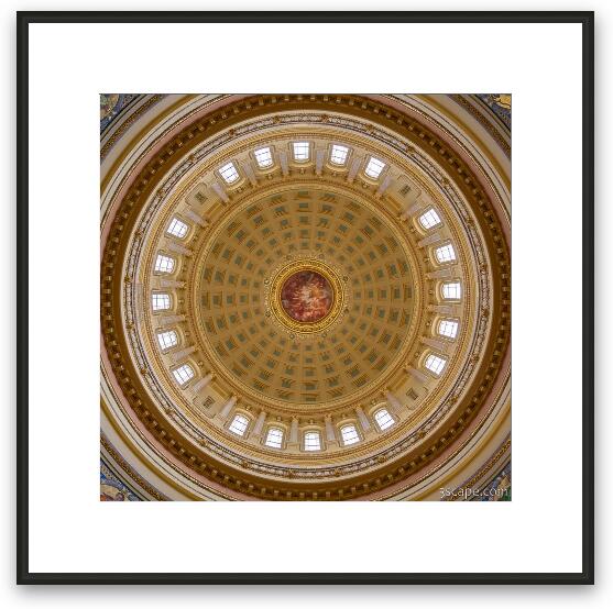 Madison Capital Building Interior Dome Framed Fine Art Print