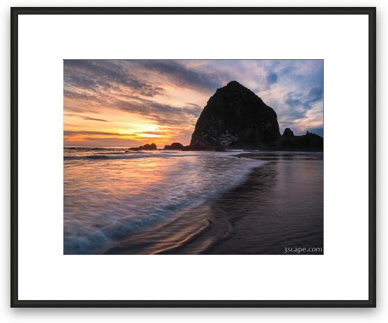 Cannon Beach Sunset Framed Fine Art Print