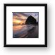 Cannon Beach Sunset Framed Print
