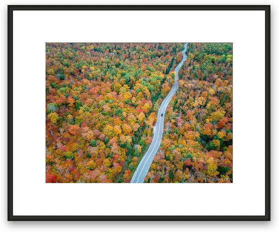 Route 42 Aerial Framed Fine Art Print