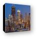 Chicago's Streeterville at Dusk Vertical Canvas Print