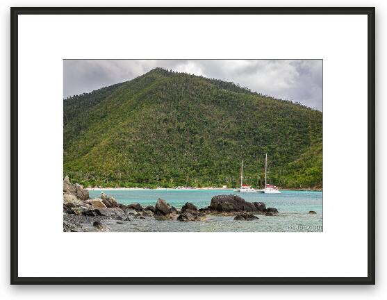 Maho Bay Beach Framed Fine Art Print