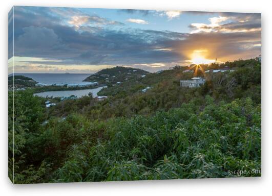 Chocolate Hole Sunset Fine Art Canvas Print