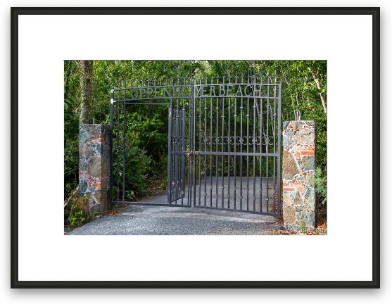 Oppenheimer Beach Gate Framed Fine Art Print