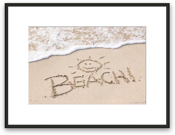 Beach Sunshine Framed Fine Art Print