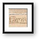 Family Writing in Sand Framed Print