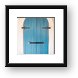Blue Door Cruz Bay Framed Print