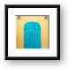 Bright Blue Door Framed Print