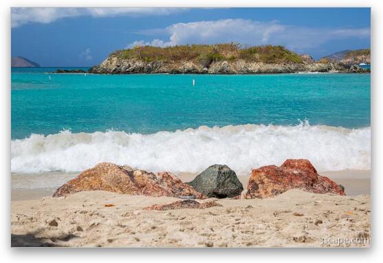 Waves at Cinnamon Bay Fine Art Print