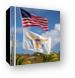 US and USVI Flags Canvas Print