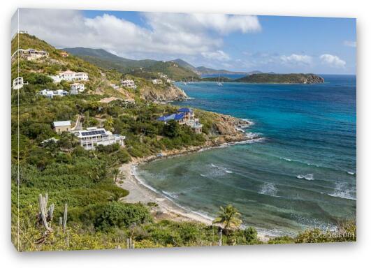 Hart Bay and Redezvous Bay Homes Fine Art Canvas Print