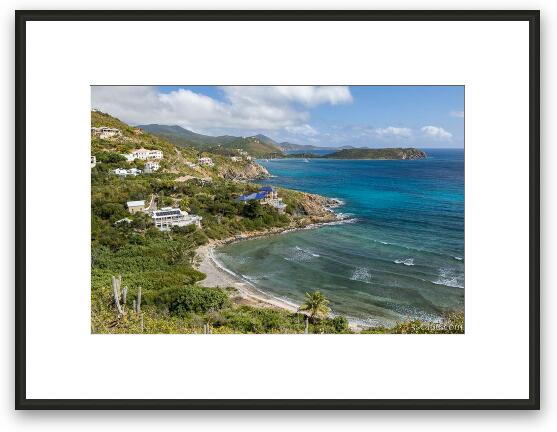 Hart Bay and Redezvous Bay Homes Framed Fine Art Print