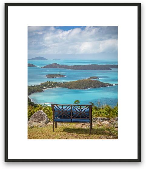 Chair with a View Framed Fine Art Print