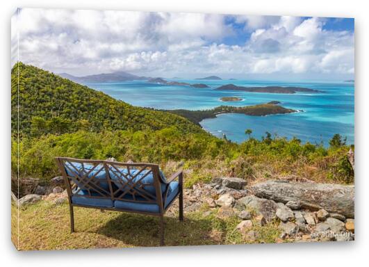 Loveseat with a View Fine Art Canvas Print