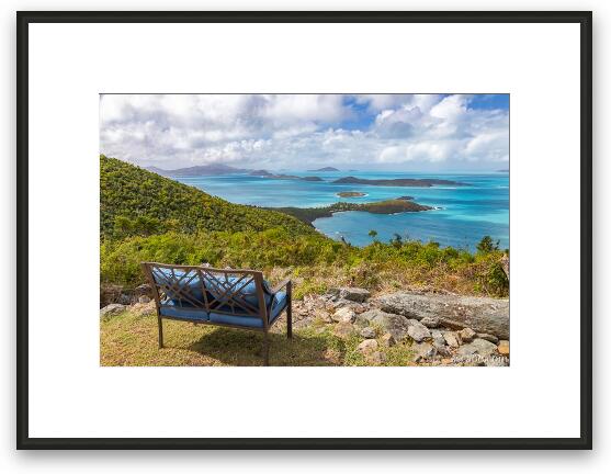 Loveseat with a View Framed Fine Art Print