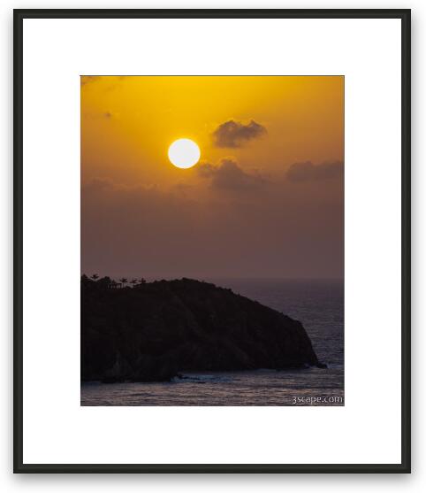 Sunrise over Ditleff Point Vertical Framed Fine Art Print