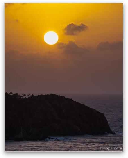 Sunrise over Ditleff Point Vertical Fine Art Print