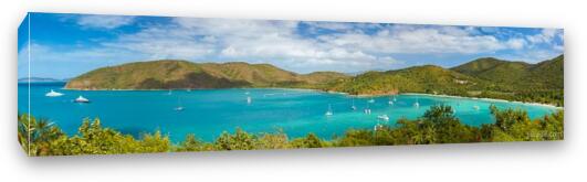 Maho Bay Francis Bay Panoramic Fine Art Canvas Print