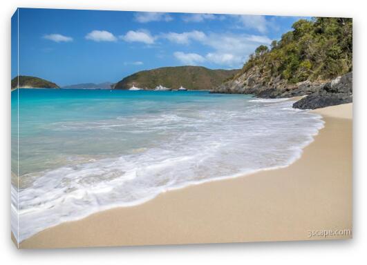 Cinnamon Bay Waves Fine Art Canvas Print