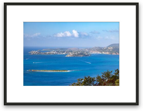 St. Thomas from Caneel Hill Framed Fine Art Print