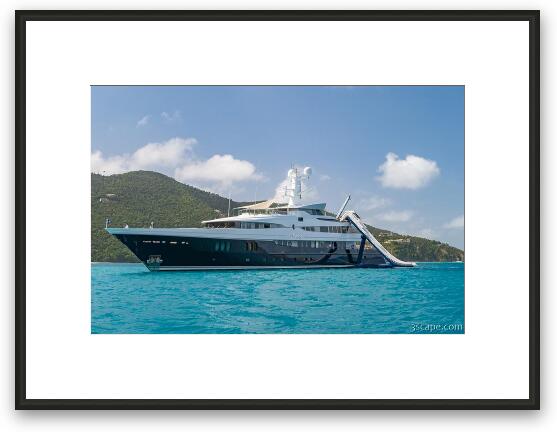Elysian Mega Yacht Framed Fine Art Print